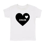 CUSTOM DOUBLE HEART T-SHIRT